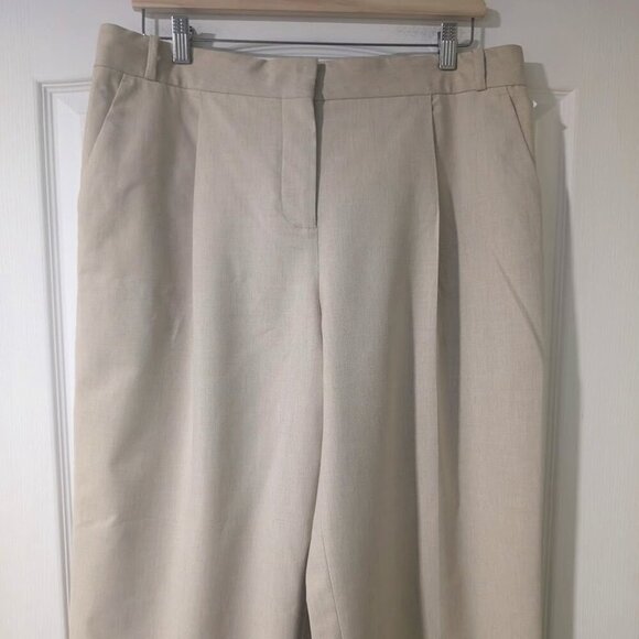 NWT ba&sh | Jona Pleat-front Wide-leg Trousers in Beige - Picture 6 of 12